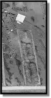 Luftbild der Grabung